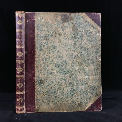 1834年 瑞士风光版画集 近百幅精美版画插图 真皮精装16开 商品图0