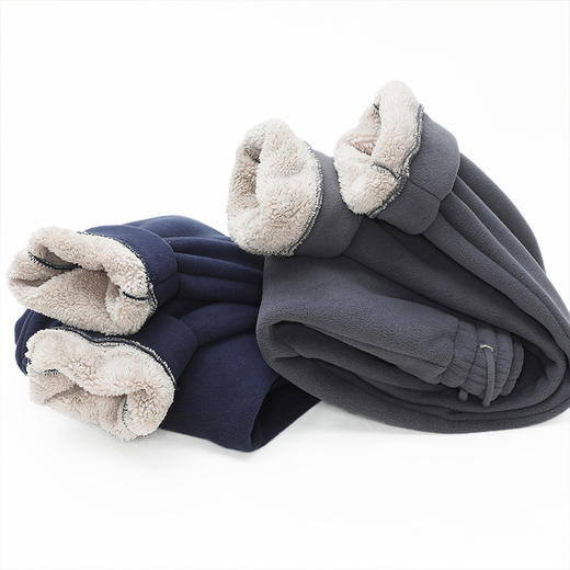 拓路者厚绒长裤抓绒裤男款冬季加绒加厚保暖卫裤宽松运动休闲裤 商品图3