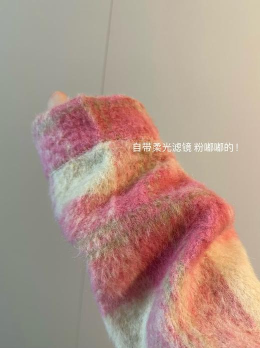 点此购买 罗意威冬季女士皮标羊绒毛呢加厚大外套 md 300495 商品图10