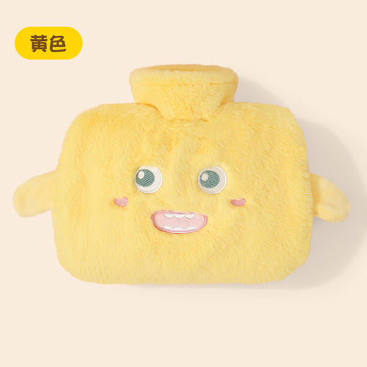 冬季【暖水袋灌水大号】双插手毛绒布套 可爱卡通注水热水袋 暖手暖肚子 暖而不烫 商品图6