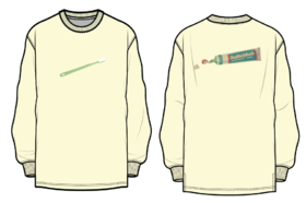 OADB/A43425A004/牙刷长tee