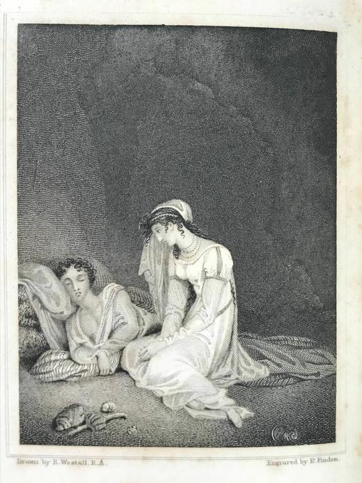 1833年 阿尔弗雷德·霍华德《拜伦之美》 1幅插图 全真皮精装64开 商品图2