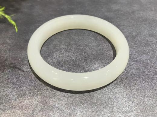 【御珠宫坊】羊脂白玉手镯54mm 商品图0