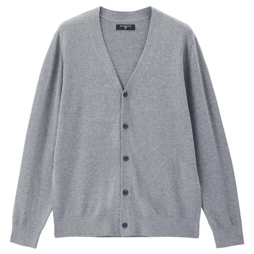 佐丹奴男装精梳纯棉毛织V领开胸针织衫13054668 商品图1