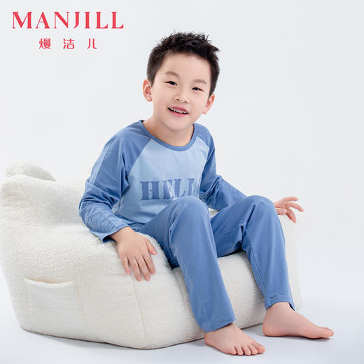 【商场同款】熳洁儿 印花棉套装家居服长袖长裤男童女童卡通24703660/24703663 商品图1
