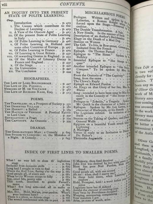 1871年 戈德史密斯杂文集 全真皮精装36开 商品图4