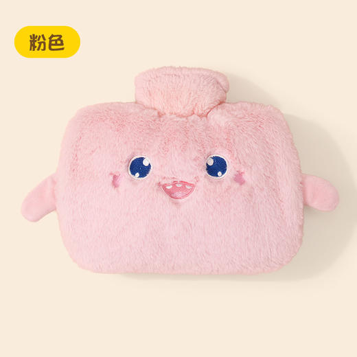 冬季【暖水袋灌水大号】双插手毛绒布套 可爱卡通注水热水袋 暖手暖肚子 暖而不烫 商品图4