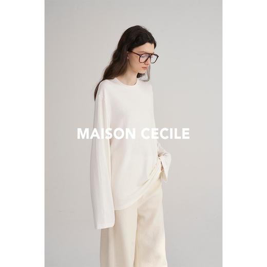 MAISON CECILE三色/松弛感随性宽松含羊毛羊绒上衣 商品图2