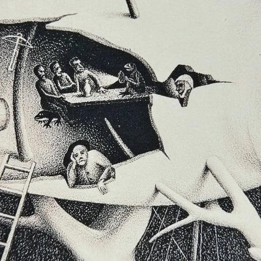 埃舍尔复刻博斯《人间乐园》（带框装裱画） 商品图7