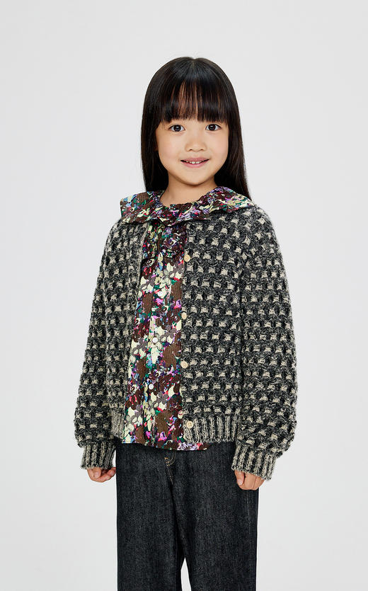 jnby  24年冬款  短款开襟毛衫  1OA310470 商品图5