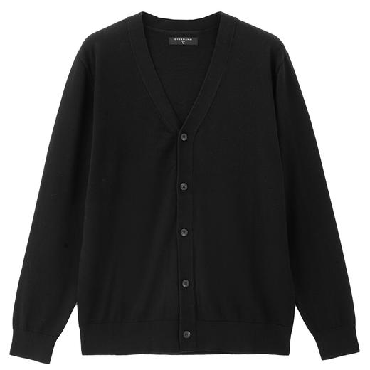 佐丹奴男装精梳纯棉毛织V领开胸针织衫13054668 商品图2