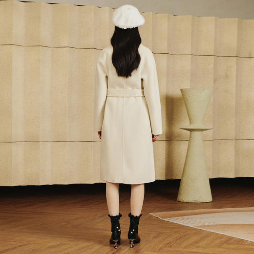 减龄复古毛呢外套秋冬宽松气质大衣 商品图4