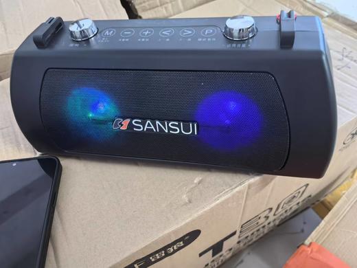 【七天无理由退回产品】Sansui/山水E59户外广场舞音响蓝牙音箱便携式手提话筒K歌 一体机 商品图5