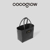 cocoglow·黑金系列中号女士手提包泰国手工工艺编织包菜篮子中号 商品缩略图1