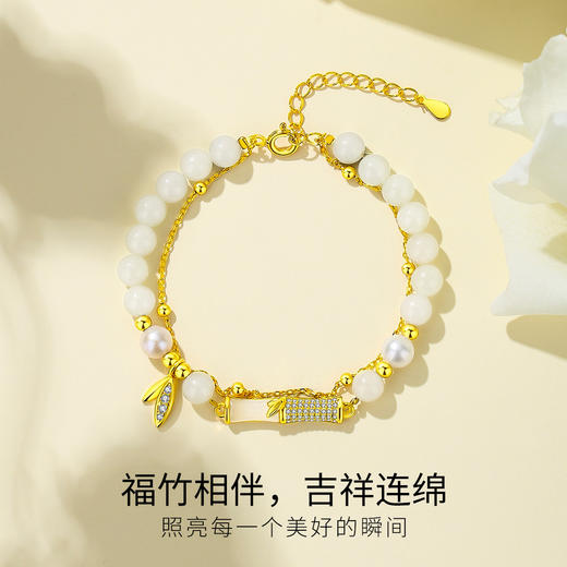 Winy925纯银福竹手链送女友闺蜜节日生日礼物 商品图3