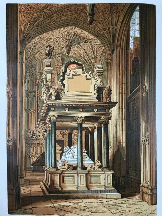 约19世纪后期 英国旧影：皇室/教会/市政/贵族及大众风俗博物览（全2卷） 近千幅版画插图（约40幅套色版画） 漆布精装8开 商品图14