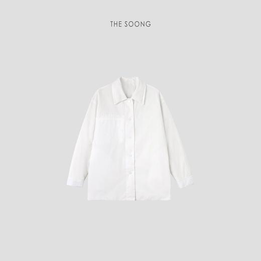 THESOONG"轻盈而至"90鸭绒保暖舒适廓形衬衫式羽绒服HWYRF5860 商品图0