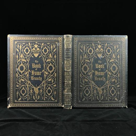 1852年 科克兰德夫人《家居丽人之书》 12幅彩色肖像插图 全真皮精装大16开 商品图0