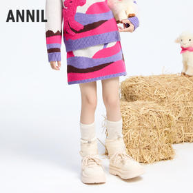 女童北极绒毛衣半裙冬季新款安奈儿童装实体店同款AG443815