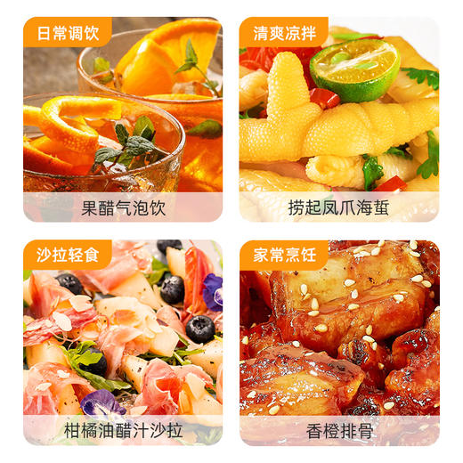 海天原浆橘子醋480ml 轻食新搭档 美味无负担 商品图4