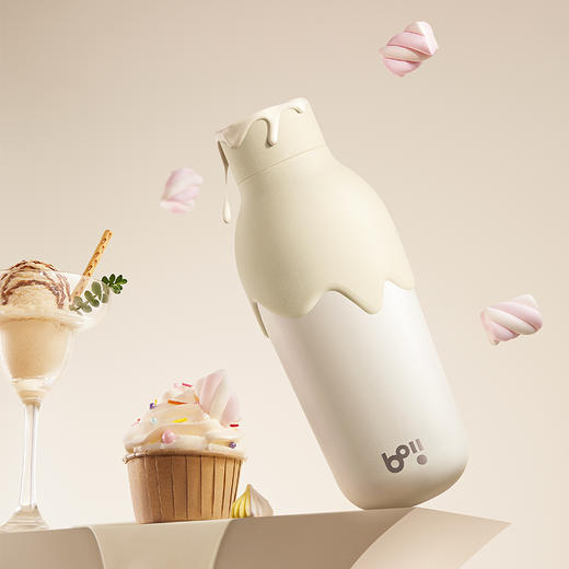 boii本因原创设计 · 女士冰淇淋保温杯随行杯  316L不锈钢材质 500ml｜品牌直发 商品图0