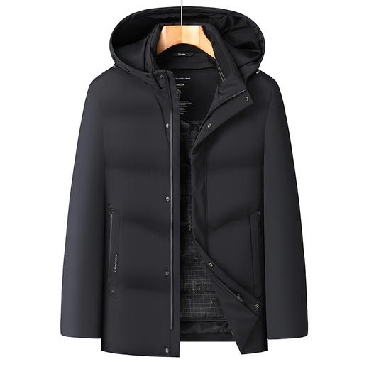 【可拆卸内胆】【双充绒】【新款DWY】大依优型大码双充绒羽绒服可拆卸内胆可拆卸帽连帽外套加肥加大上衣男士外套胖子 商品图8