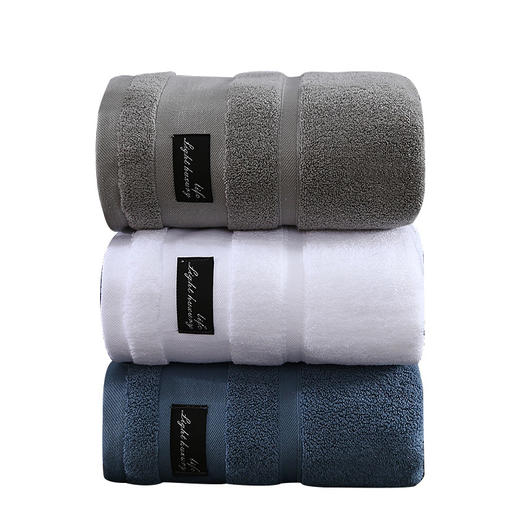 严选希尔顿纯棉浴巾 加厚情侣家用洗澡男士冲凉巾吸水酒店标准浴巾 商品图6