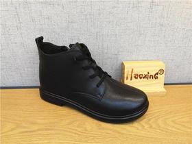 豪行秋213x72992牛皮低跟时尚休闲女单靴短靴