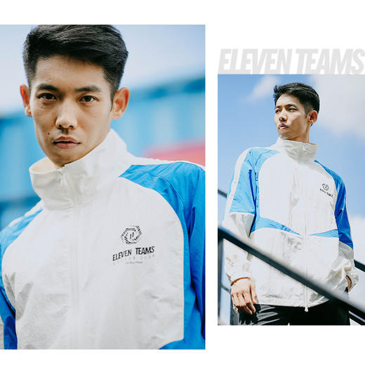 小李子Eleventeams防泼水皱感复古户外运动服夹克轻薄拼色外套 商品图2