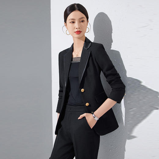 春秋时尚名媛气质休闲职业工作服感西服西装套装XZ9687 商品图3