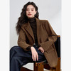 西遇复古棕色灯芯绒外套女新款宽松垫肩翻领做旧西装13542622 商品缩略图0