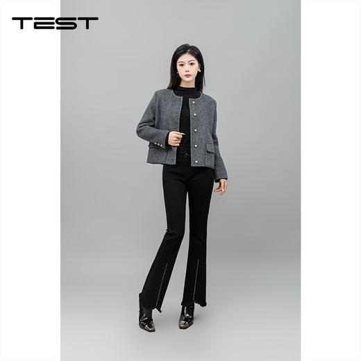 冬上新时尚修身显瘦气质简约双面呢2244052 商品图3