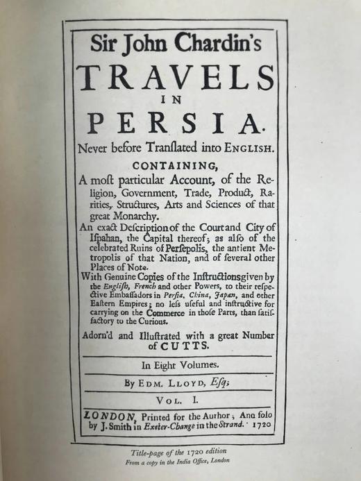 限量版毛边本！有编号！1927年 约翰·夏尔丹波斯游记 配插图与地图 漆布精装16开 商品图6