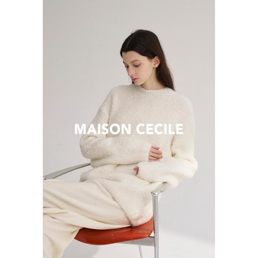 MAISON CECILE含羊绒高克重云朵针织包裹感大毛衣 商品图4
