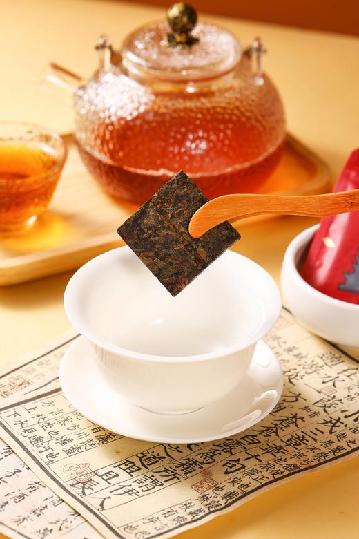 【武汉.新洲】江城百臻黄鹤楼小方砖茶320g(8gx40) 商品图3