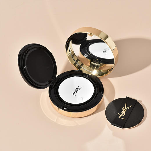 【双12嗨购节】【保税仓直发·全球购·蚂蚁链可扫码溯源{买一送一}】YSL圣罗兰V纹皮气垫明彩轻垫粉底自然轻薄服帖持妆bb霜14g*2正装【爆款专属】『此链接商品请分开拍单-单独下单』 商品图2