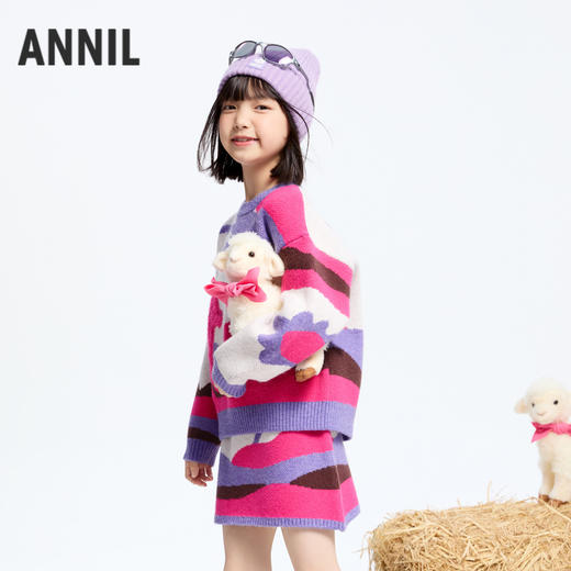 女童北极绒毛衣冬季新款安奈儿童装实体店同款AG444624 商品图1