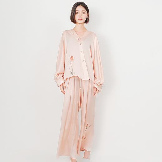 青云染/ClouDyeing【手绘丝绸】16姆米手绘家居服套装 商品图3