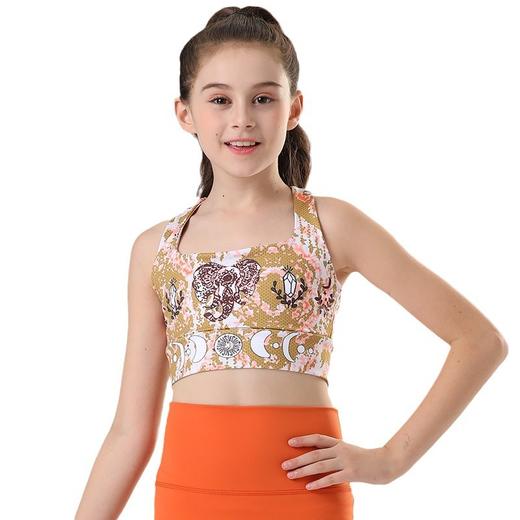 跃牌【漫西】系列 印花时尚肩带瑜伽服运动背心健身舞蹈套装Y223 商品图4