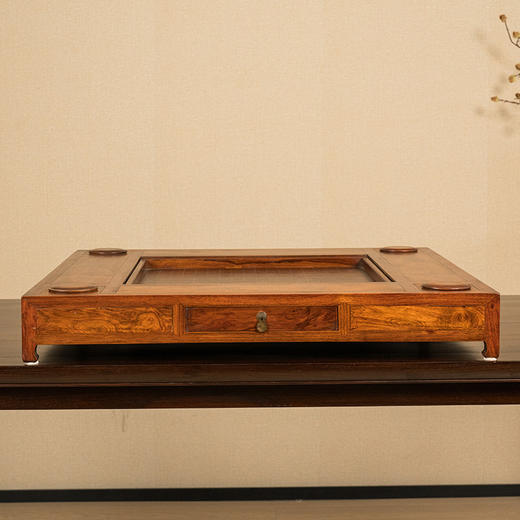 二十世纪 黄花梨马蹄腿四面平棋盘 商品图0