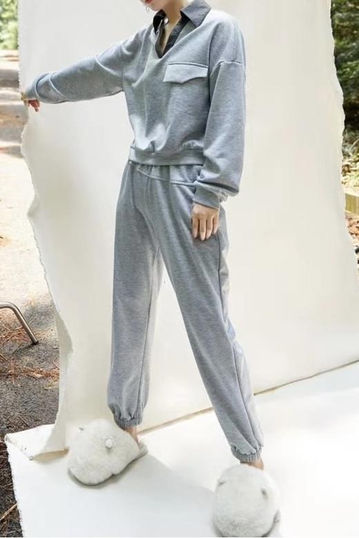 LNNNS 深浅灰运动休闲套装 17326 商品图2