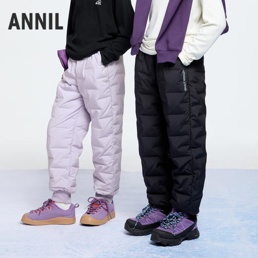 【轻薄5~15℃】男女童羽绒裤保暖防风束脚冬季新款安奈儿童装EM446578 商品图9