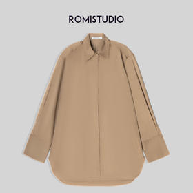 ROMI STUDIO设计感小众全棉衬衫T2228