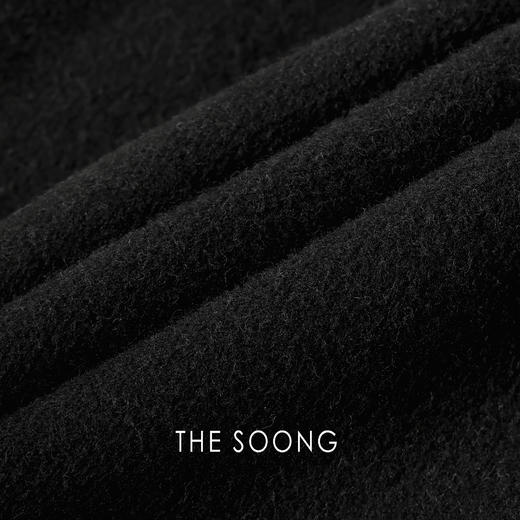 THESOONG|黑长直靴裤|12.6安洗水加软中腰拉链黑色弹力牛仔裤HBNZ3520 商品图8