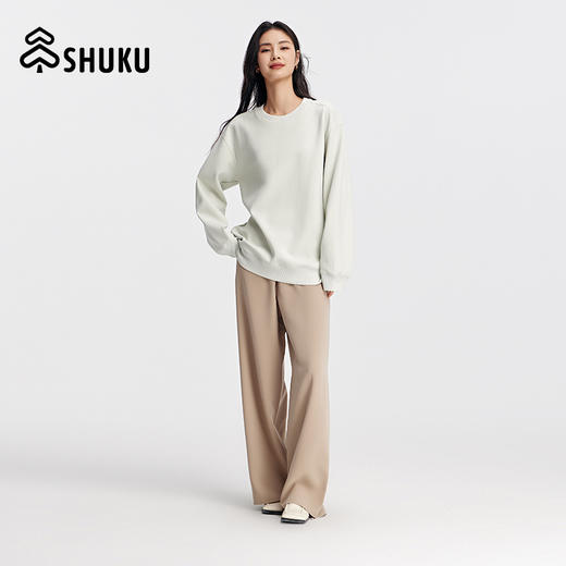 SHUKU/舒库M6圆领时尚亲肤显瘦舒柔棉卫衣 商品图3
