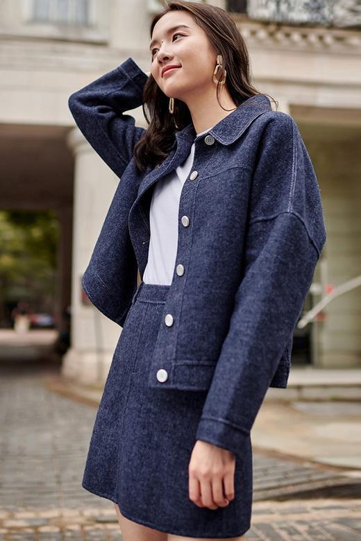 DUIBAI对白 双面呢羊毛大衣套装 10394 商品图0