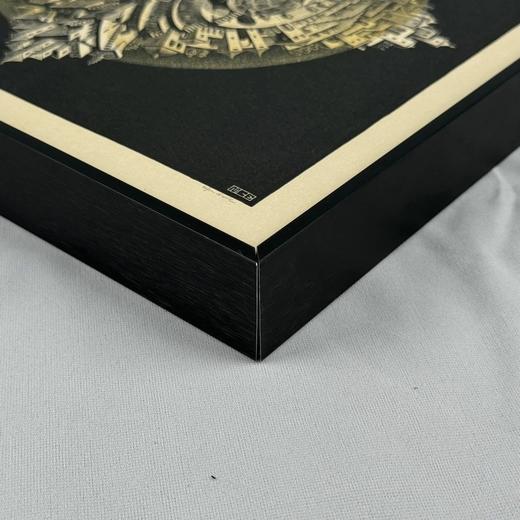 埃舍尔《四面体木刻》（带框装裱画） 商品图11