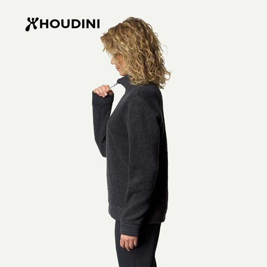 HOUDINI胡丁尼 Alto Half 阿尔托 户外女款美利奴羊毛长袖POLO衫120234 商品图5