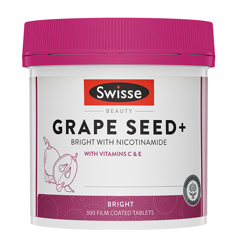 【保税仓】Swisse葡萄籽烟酰胺精华片180粒/300粒 原花青素葡萄籽提取物