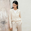 玳莎剪毛全羊绒针织开衫女冬季新款时尚设计感V领毛衣上衣  ED33310 商品缩略图1